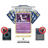 Détail de l’illustration de la carte Pokémon Mewtwo 059/159 Zénith Suprême EB12.5, mettant en avant les effets holographiques Psy.