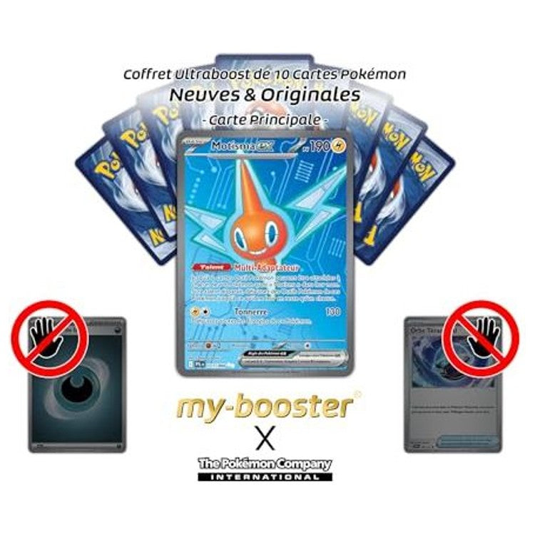 Gros plan sur l’illustration ultra rare de Motisma ex 111/094 Full Art Secrète de l’extension Flammes Fantasmagoriques ME02