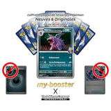 Gros plan sur les détails holographiques Reverse de la carte Pokémon Nidorino EV10 Rivalités Destinées, mettant en valeur le motif brillant autour du Pokémon.
