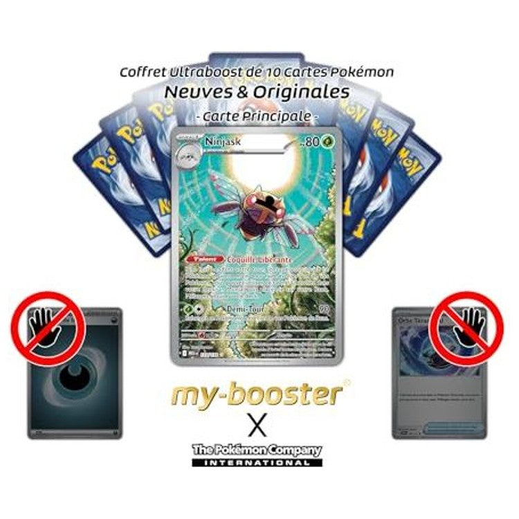 Gros plan sur l illustration de la carte Pokemon Ninjask 137/132 Alternative Gallery Secrete de la serie Mega-Evolution 1 montrant ses details graphiques