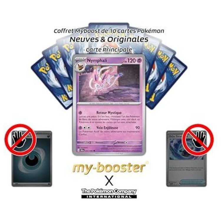 Gros plan sur les détails holographiques Reverse de la carte Pokémon Nymphali 022/064 Écarlate et Violet 6.5 Fable Nébuleuse.