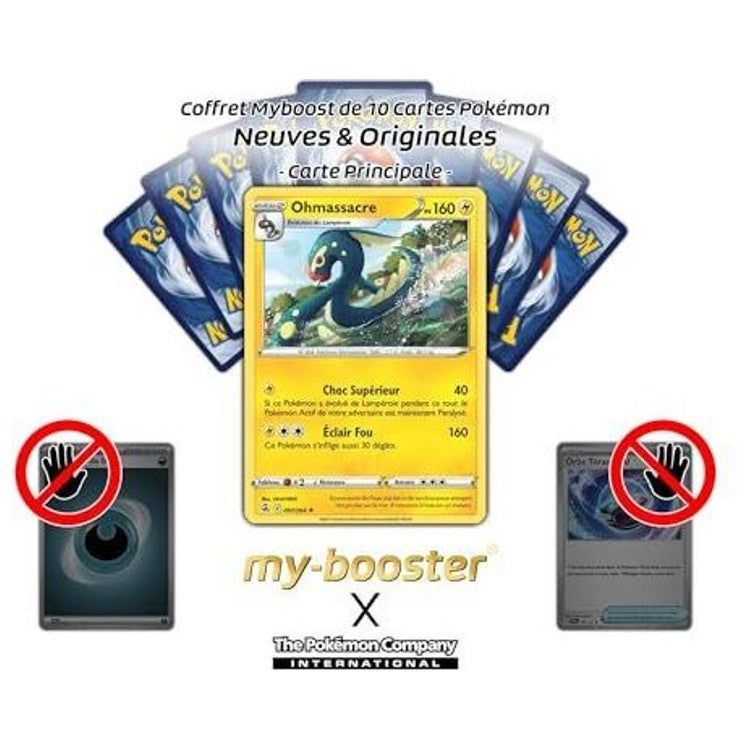 Gros plan sur la carte Pokémon Ohmassacre Reverse EB08 Poing de Fusion, mettant en valeur le foil brillant et les informations de jeu visibles.
