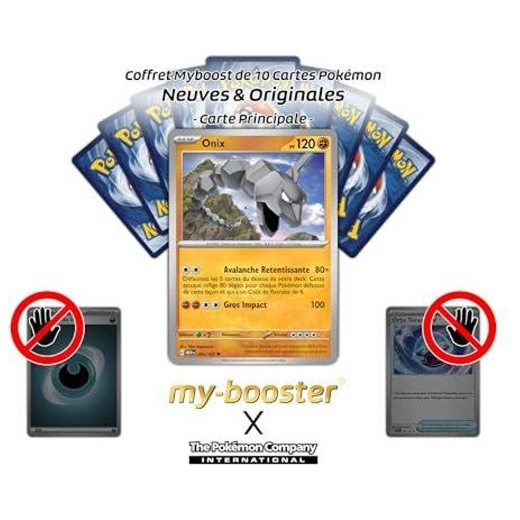 Détail de la carte Pokémon Onix Reverse 095/165 EV03.5 montrant les reflets brillants et le design de l’illustration de l’extension 151.