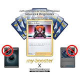 Gros plan sur les reflets Holo Reverse de la carte Pokémon Ordres du Boss (Lysandre) EB45, mettant en valeur le texte et l’illustration du Supporter.