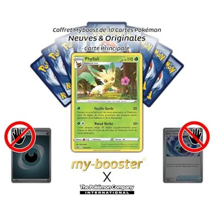 Gros plan sur les détails holographiques de la carte promo Phyllali SWSH191 du bloc Épée et Bouclier, code d’extension SWSH09.