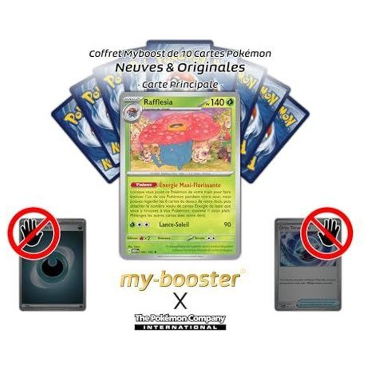 Gros plan sur l’illustration de la carte Pokémon Rafflesia 045/165 151 EV3.5 montrant la fleur toxique et les effets holographiques