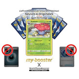 Gros plan sur les reflets Reverse de la carte Pokémon Rafflesia 003/196 Origine Perdue EB11, mettant en valeur les pétales toxiques du Pokémon Fleur.