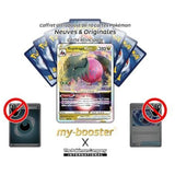 Gros plan sur les détails de l’artwork de la carte Pokémon Regidrago 136/195 VSTAR de l’extension Tempête Argentée, mettant en avant les effets brillants.