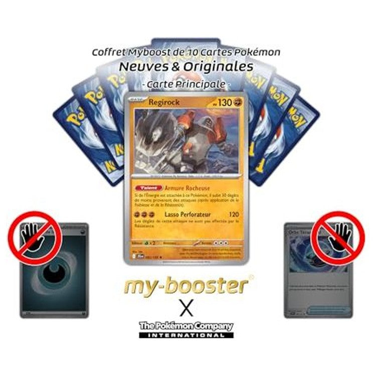 Gros plan sur l’illustration de Regirock 082/159 EV09 montrant les détails de la carte Holo ou Reverse de l’extension Aventures Ensemble
