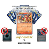 Gros plan sur les détails brillants Reverse de la carte Pokémon Reptincel 012/094 de la série Méga-Évolution 02 Flammes Fantasmagoriques