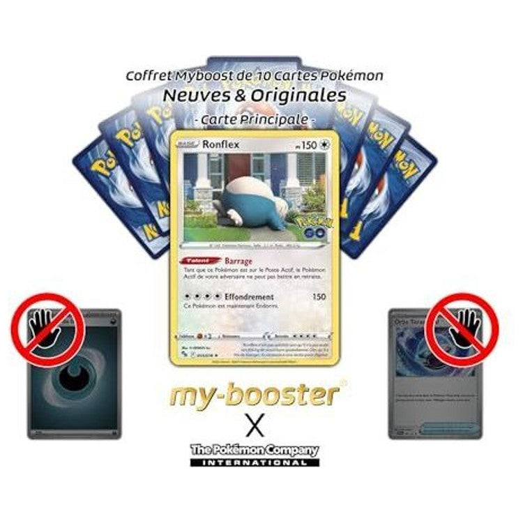 Gros plan sur les détails holographiques de la carte Ronflex 055/078 version Holo ou Reverse Pokémon GO EB10.5 en français