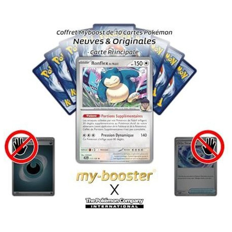 Gros plan sur le recto de la carte Pokémon Ronflex de Nabil 117/159, montrant l’illustration, la brillance Holo ou Reverse et les informations de jeu complètes.