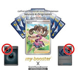 Gros plan sur l’illustration Full Art de la carte Dresseur Sannah 263/264, montrant les détails de l’artwork et la finition brillante