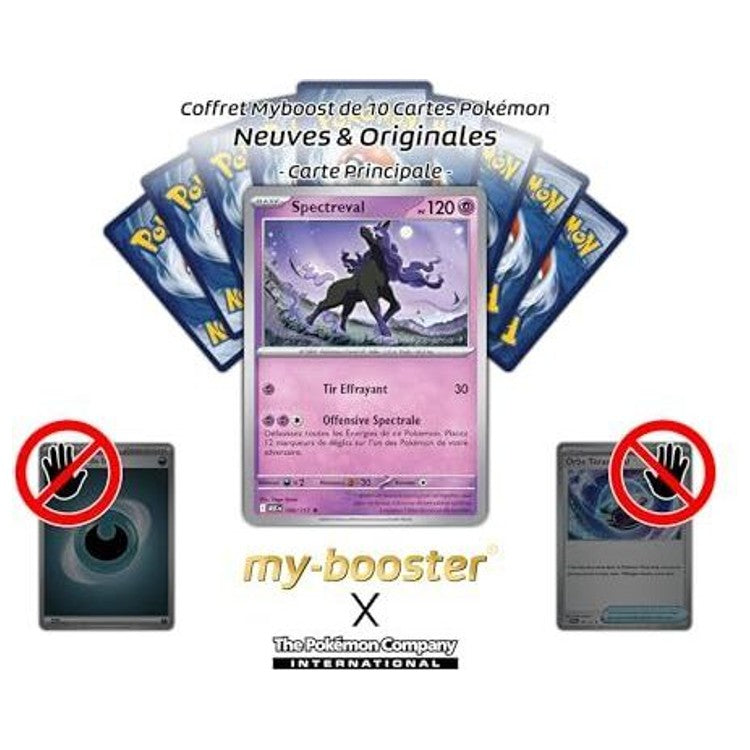 Gros plan sur les détails holographiques de la carte Pokémon Spectreval 098/217 Méga-Évolution 02.5, mettant en valeur les effets de brillance.