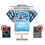 Gros plan sur les détails holographiques Reverse de la carte Pokémon Stalgamin 046/217 du set Héros Transcendants bloc Méga-Évolution 02.5.