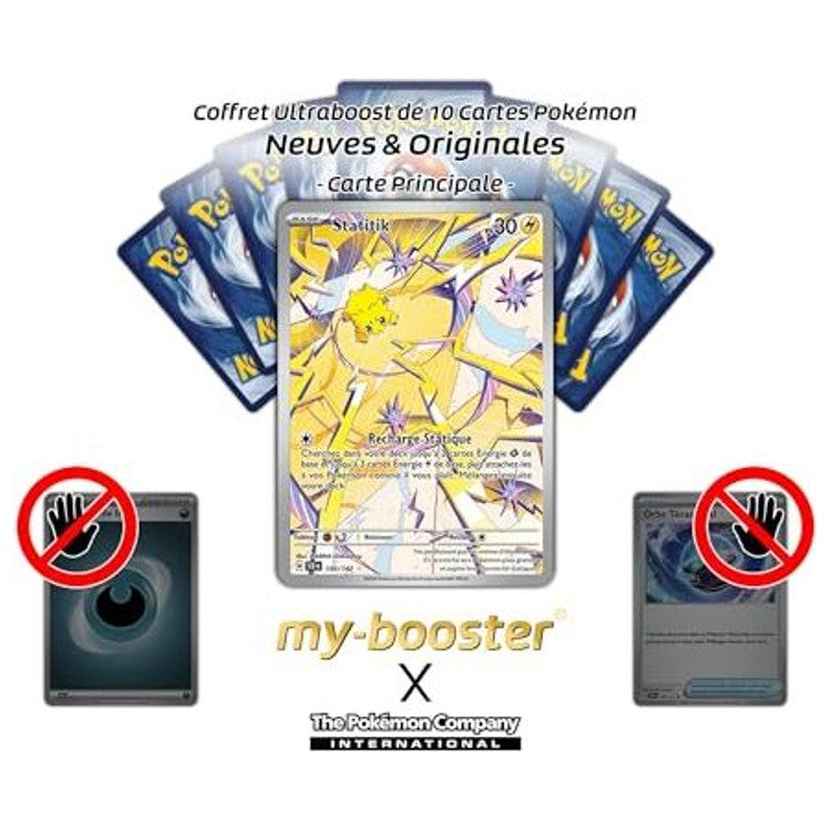 Gros plan sur l illustration de la carte Pokemon Statitik 150/142 Alternative Gallery de l extension Ecarlate et Violet 7 Couronne Stellaire