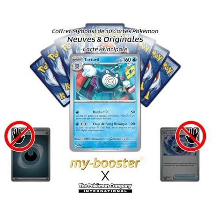 Gros plan sur les détails holographiques Reverse de la carte Tartard 062/165 EV03.5, mettant en valeur le Pokémon Eau et le fond brillant.