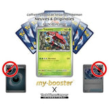 Gros plan sur l’illustration de Tokotoro de l’extension Écarlate et Violet 6.5 Fable Nébuleuse, montrant les effets holographiques de la carte