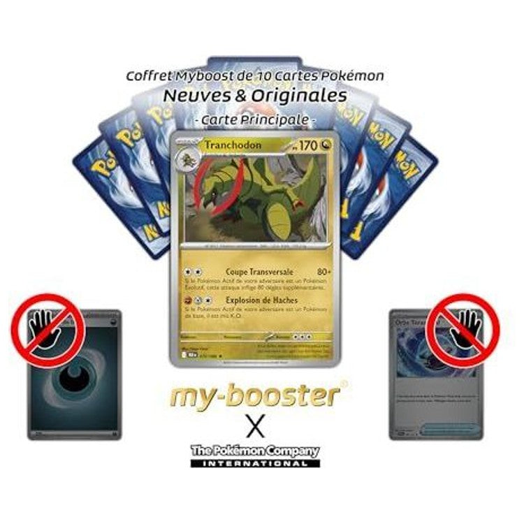 Gros plan sur les détails holographiques du Pokémon Dragon Tranchodon 070/086 de la série Écarlate et Violet 10.5 Foudre Noire