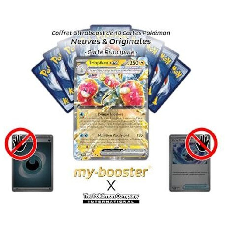 Gros plan sur les détails holographiques de la carte Triopikeau ex Téracristal EV05, mettant en valeur le Pokémon Sol et son effet brillant.
