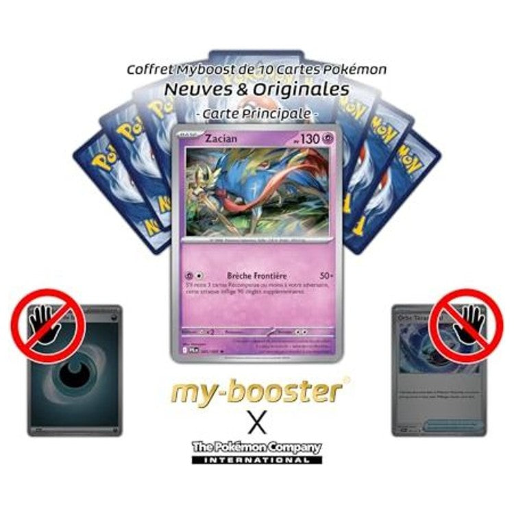  détails de la carte Pokémon Zacian 045/094 Holo ou Reverse, édition française authentique de la série Méga-Évolution 02.