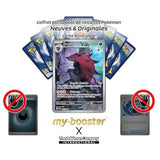 Gros plan sur l’artwork pleine illustration de la carte Zoroark 143/086 ultra rare de Flamme Blanche EV10.5, mettant en valeur les effets visuels