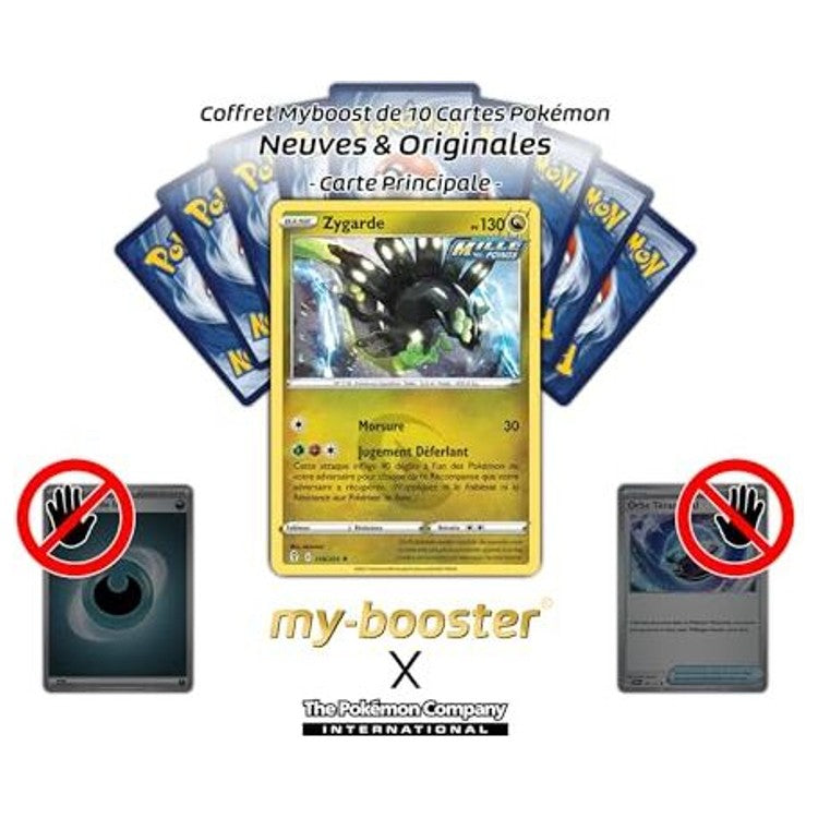 Détail de la carte Pokémon Zygarde Épée et Bouclier 07 Évolution Céleste, montrant l’illustration holographique et les informations de jeu au recto.
