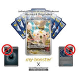 Gros plan sur les détails de l’illustration Alternative Pokémon Gallery Secrète de la carte Pachirisu 208/198 Écarlate et Violet 1