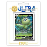 Carte Pokémon Celebi V 007/198 ultra rare de l’extension Règne de Glace, édition française recto en gros plan