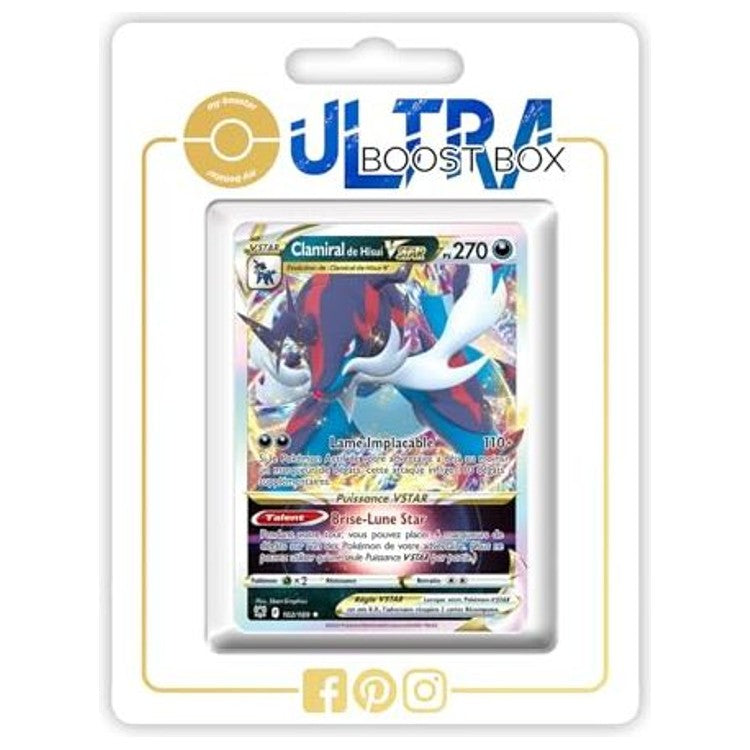 Carte Pokémon Clamiral de Hisui VSTAR 102/189 recto, édition française de l’extension Astres Radieux Épée et Bouclier 10