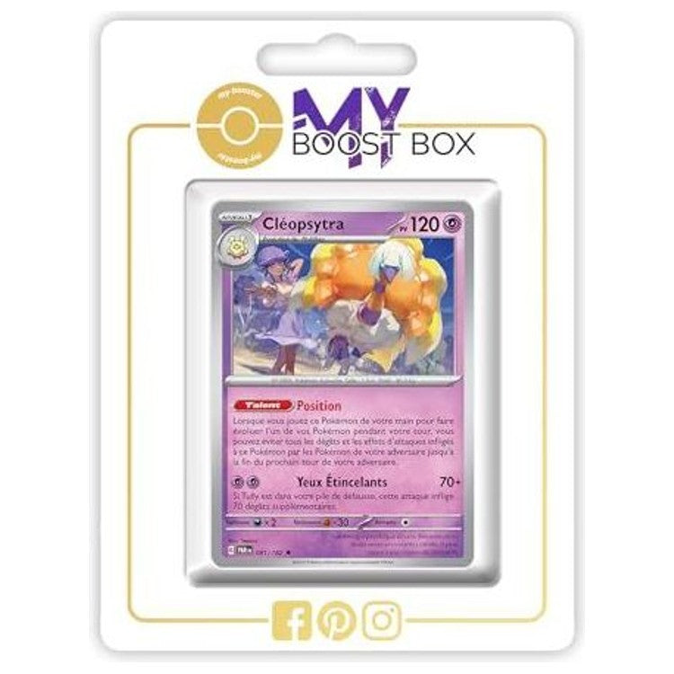 Carte Pokémon Cléopsytra 081/182 en version Holo ou Reverse, recto, issue de l’extension Faille Paradoxe Écarlate et Violet 04