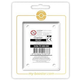 Coffret Myboost Mascarade Crépusculaire avec la carte Chartor Reverse mise en avant et 9 autres cartes Pokémon françaises incluses.