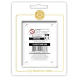 Coffret Myboost Groudon Écarlate et Violet 4 Faille Paradoxe contenant la carte principale 093/182 et 9 autres cartes Pokémon françaises variées.