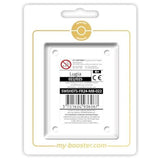 Coffret Myboost Lugia Célébrations EB075 présenté avec la carte principale 022/025 Holo et 9 autres cartes Pokémon françaises visibles en arrière-plan.
