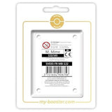 Coffret Myboost M. Mime Écarlate et Violet 3.5 151 contenant la carte principale 122/165 et 9 autres cartes Pokémon françaises assorties.