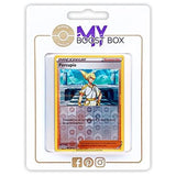 Coffret Myboost avec la carte Percupio 169/196 Holo Reverse Origine Perdue et 9 autres cartes Pokémon françaises neuves et certifiées