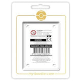 Coffret Myboost centré sur la carte Recherches Professorales de Célébrations accompagné de 9 autres cartes Pokémon françaises variées