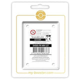 Coffret Myboost Scarabrute 151 EV3.5 présentant la carte Reverse 127-165 et un assortiment de 9 autres cartes Pokémon françaises.