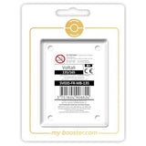Coffret Myboost Voltali 135/165 extension 151 EV3.5 contenant la carte Voltali et 9 autres cartes Pokémon françaises assorties.