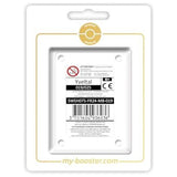 Coffret Myboost centré sur la carte Yveltal 019/025 Holo Célébrations, accompagné de 9 autres cartes Pokémon françaises neuves.