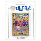Coffret Ultraboost X Flammes Obsidiennes avec Dracaufeu ex 228/197 Secrète Gold et 9 autres cartes Pokémon françaises certifiées officielles.