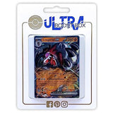 Coffret Ultraboost contenant la carte Lougaroc ex 117/193 et 9 autres cartes Pokémon françaises neuves, sélection spéciale sans doublon ni cartes dresseur.
