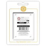 Coffret Ultraboost avec la carte promo Salarsen Lumineux SWSH137 et 9 autres cartes Pokémon françaises variées pour la collection.