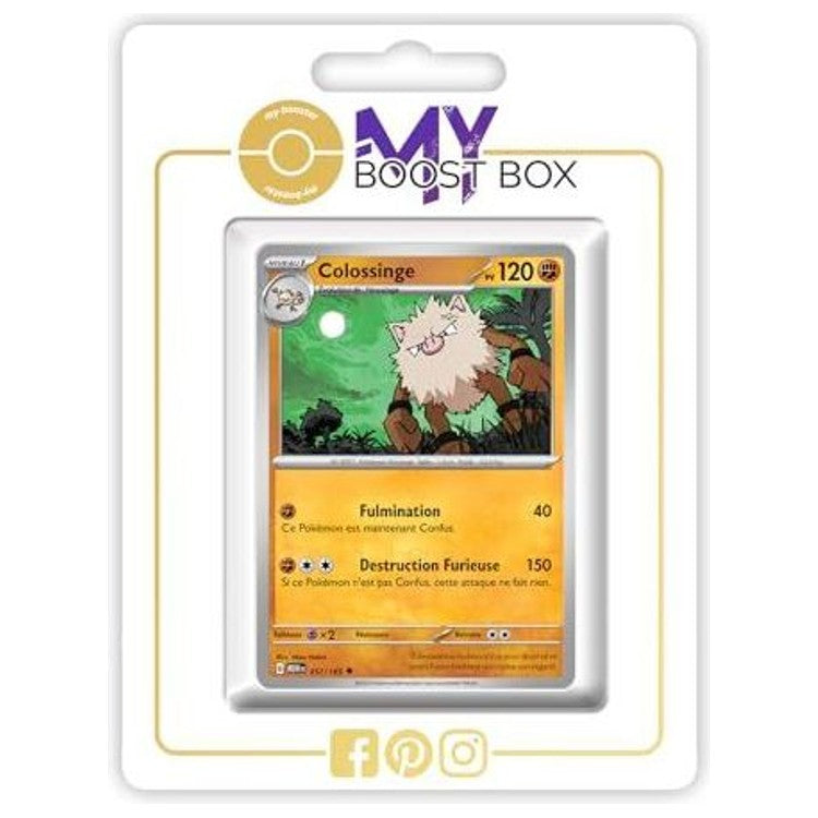 Carte Pokémon Colossinge 057/165 en version Reverse de l’extension 151, bloc Écarlate et Violet 03.5, vue de face détaillée.