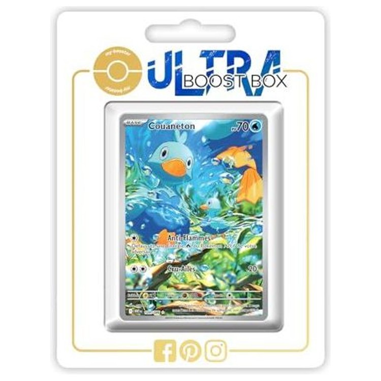 Carte Pokémon Couaneton 109/086 Alternative Pokémon Gallery Secrète, recto, issue de l’extension Flamme Blanche Écarlate et Violet 10.5