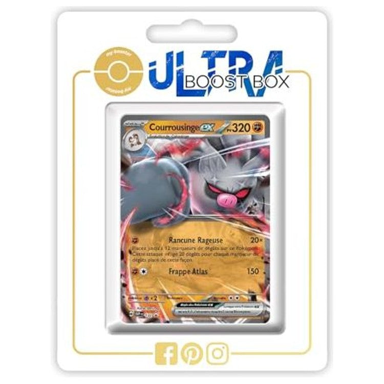 Carte Pokémon Courrousinge ex SV032 en français, recto, issue de l’extension Évolutions à Paldea du bloc Écarlate et Violet EV02
