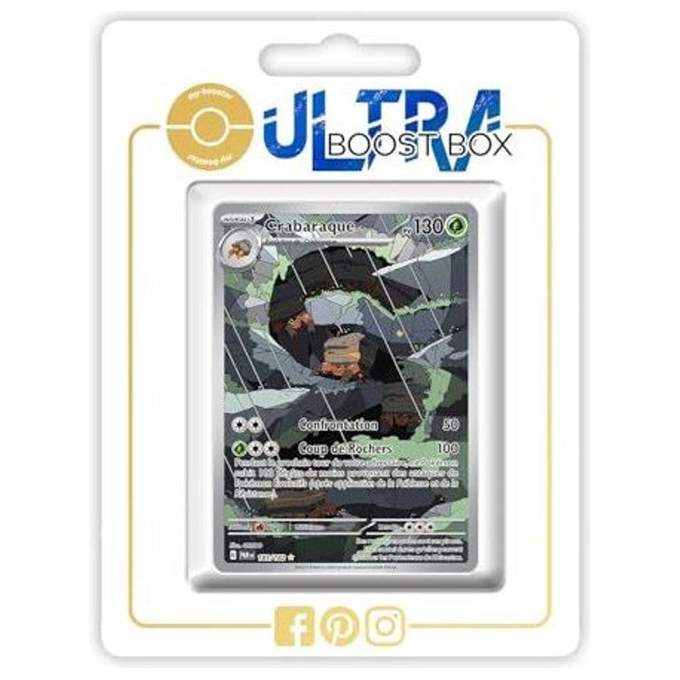 Carte Pokémon Crabaraque 183/182 Alternative Pokémon Gallery Secrète, recto, issue de l’extension Faille Paradoxe du bloc Écarlate et Violet EV04.