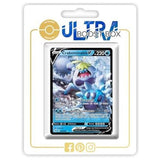 Carte Pokémon Crabominable V 076/264 Ultra Rare de l’extension Poing de Fusion, bloc Épée et Bouclier 08, vue de face en français.