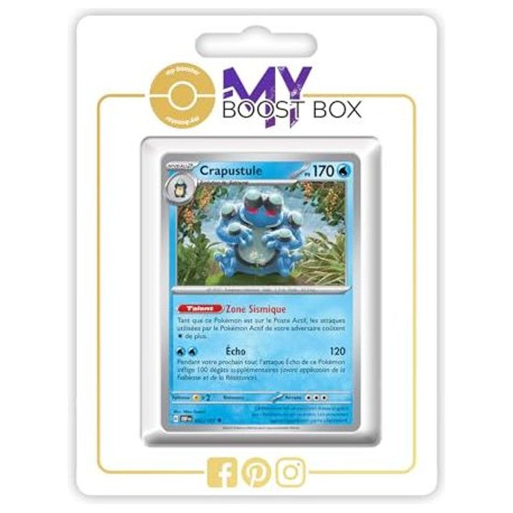 Carte Pokémon Crapustule 052/197 en version Reverse de l’extension Flammes Obsidiennes Écarlate et Violet 03, vue de face avec l’illustration complète.