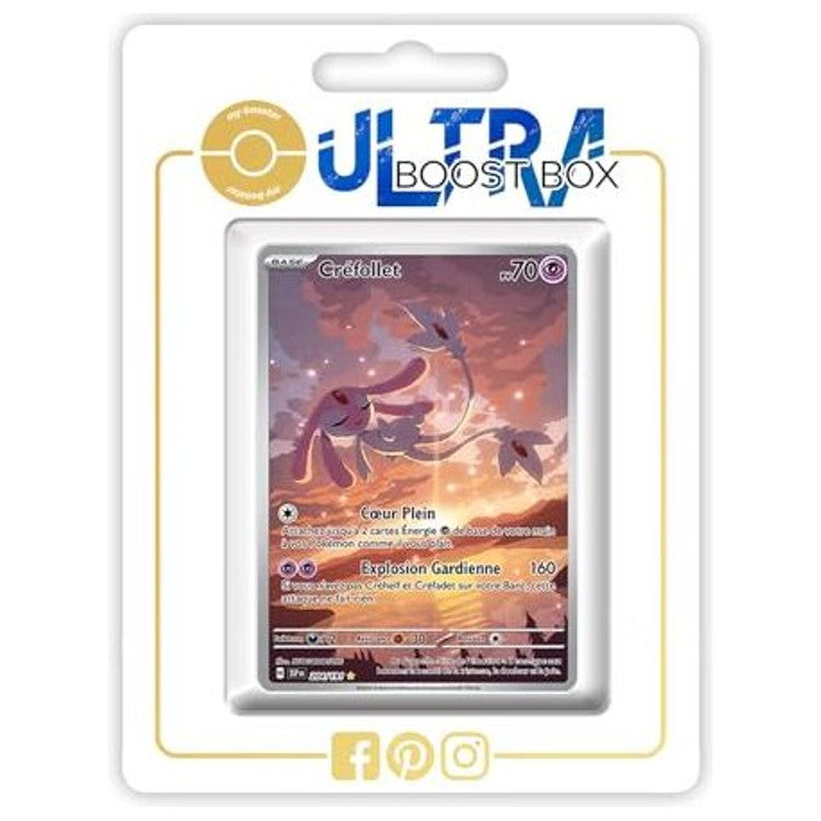 Carte Pokémon Créfollet 204/191 Alternative Pokémon Gallery Secrète, recto en français de l’extension Étincelles Déferlantes Écarlate et Violet EV08